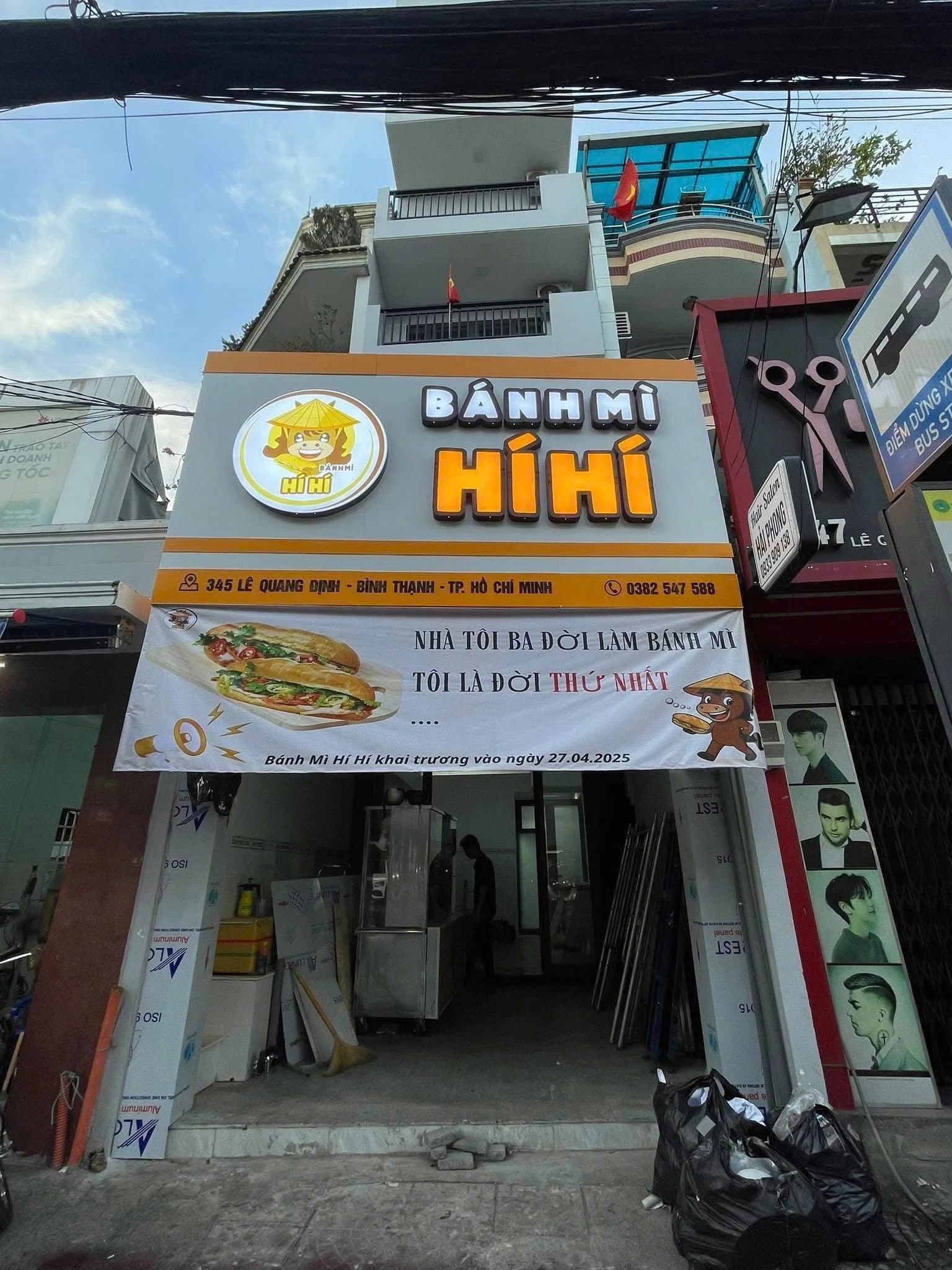 Bảng Hiệu Bánh Mì HiHi Bình Thạnh - VNT Media