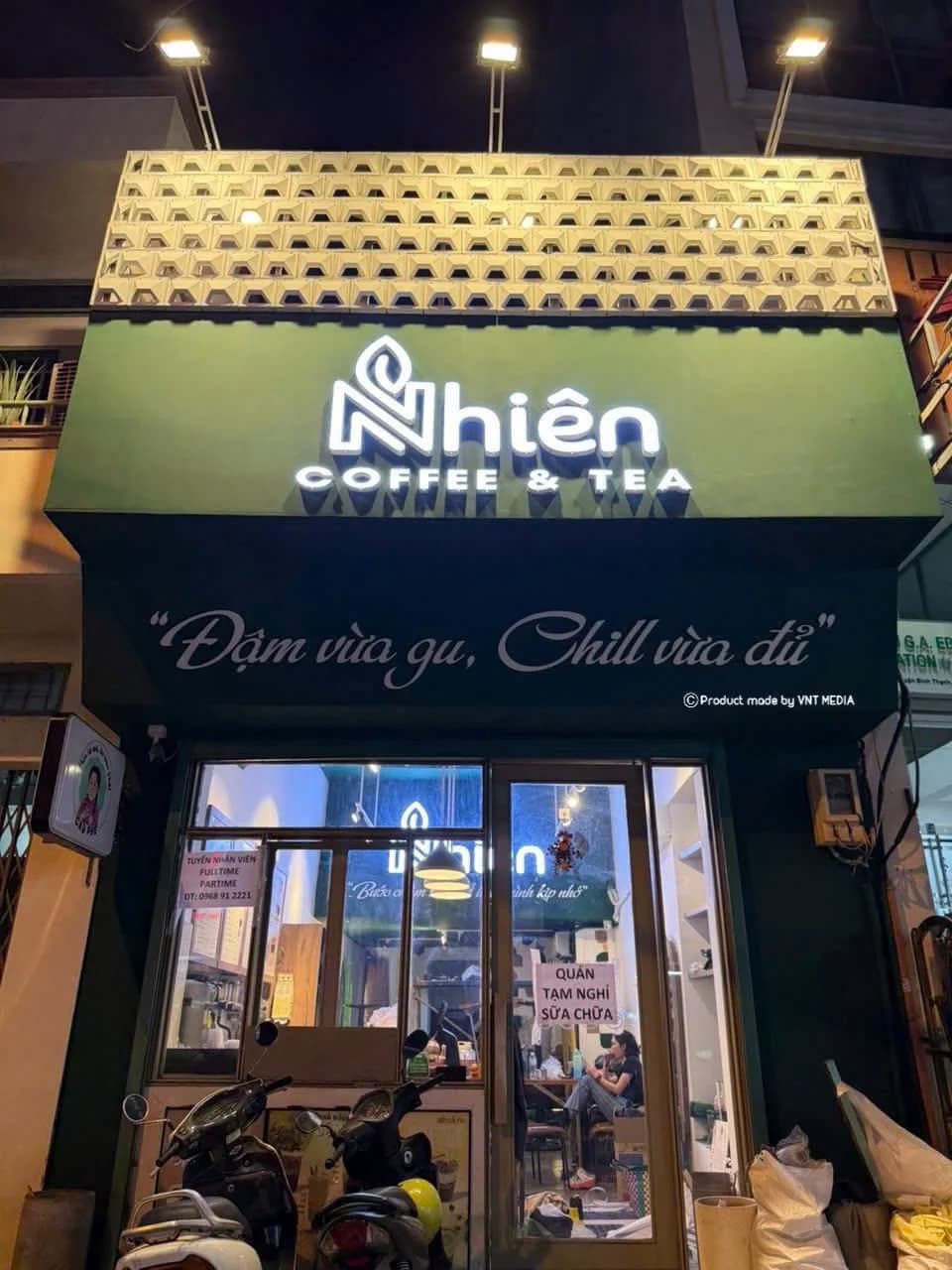 Bảng Hiệu Quán Nhiên Coffee & Tea okla - VNT Media